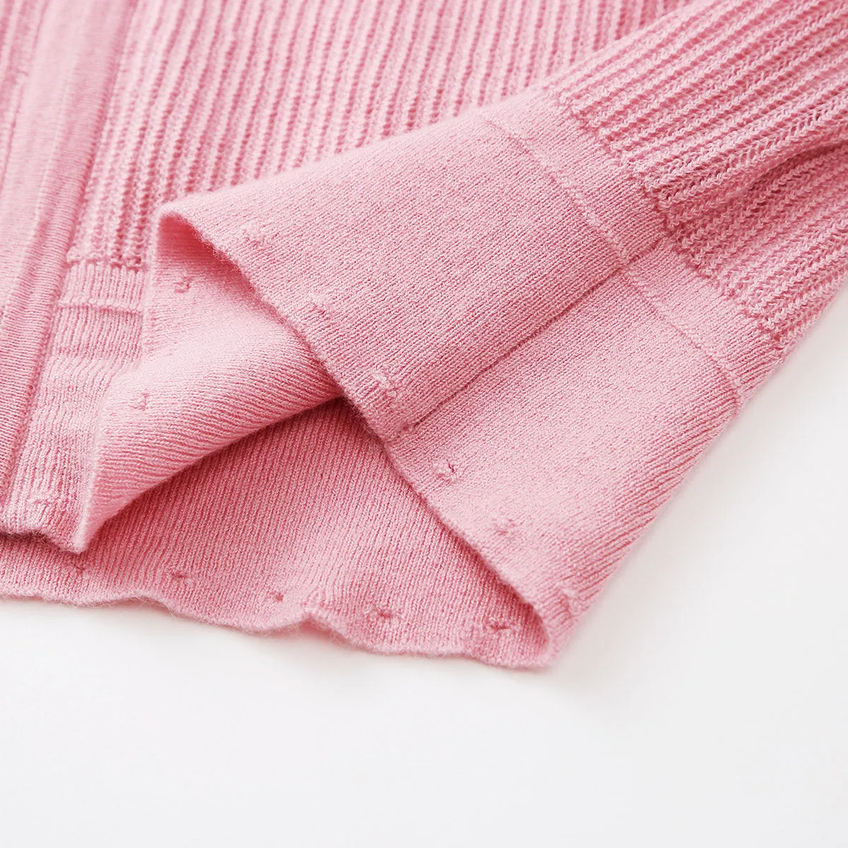 100% Wool Cardigan Cozy Knit Zip-Up Hoodie