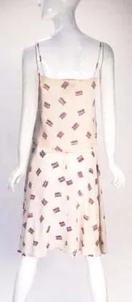 1980s Diane Von Furstenberg Silk Two Piece Tank Top and Skirt Ensemble