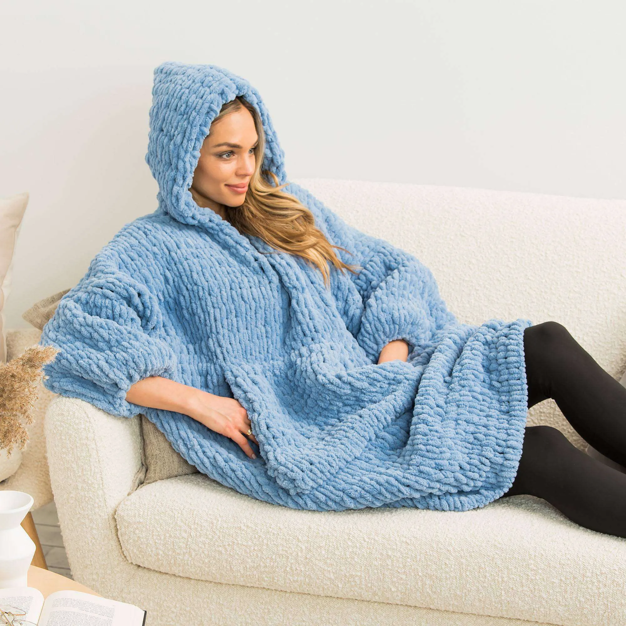Bernat Craft EZ Adult Blanket Hoodie
