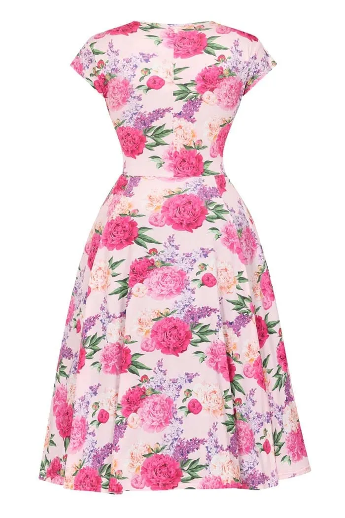 Blush Floral Esme Dress by Lady Vintage