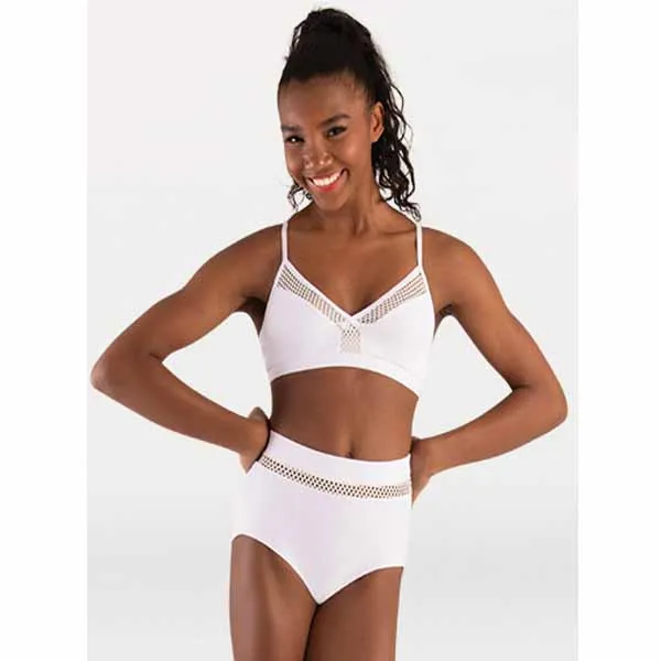 Body Wrappers P1162 Womens Tiler Peck Open Mesh Camisole Bra