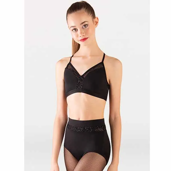 Body Wrappers P1162 Womens Tiler Peck Open Mesh Camisole Bra