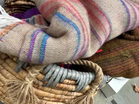 Bonfire Blanket in Beige | Blanket Throws I Wool Blanket | Throw Gifts | Blanket Gift I