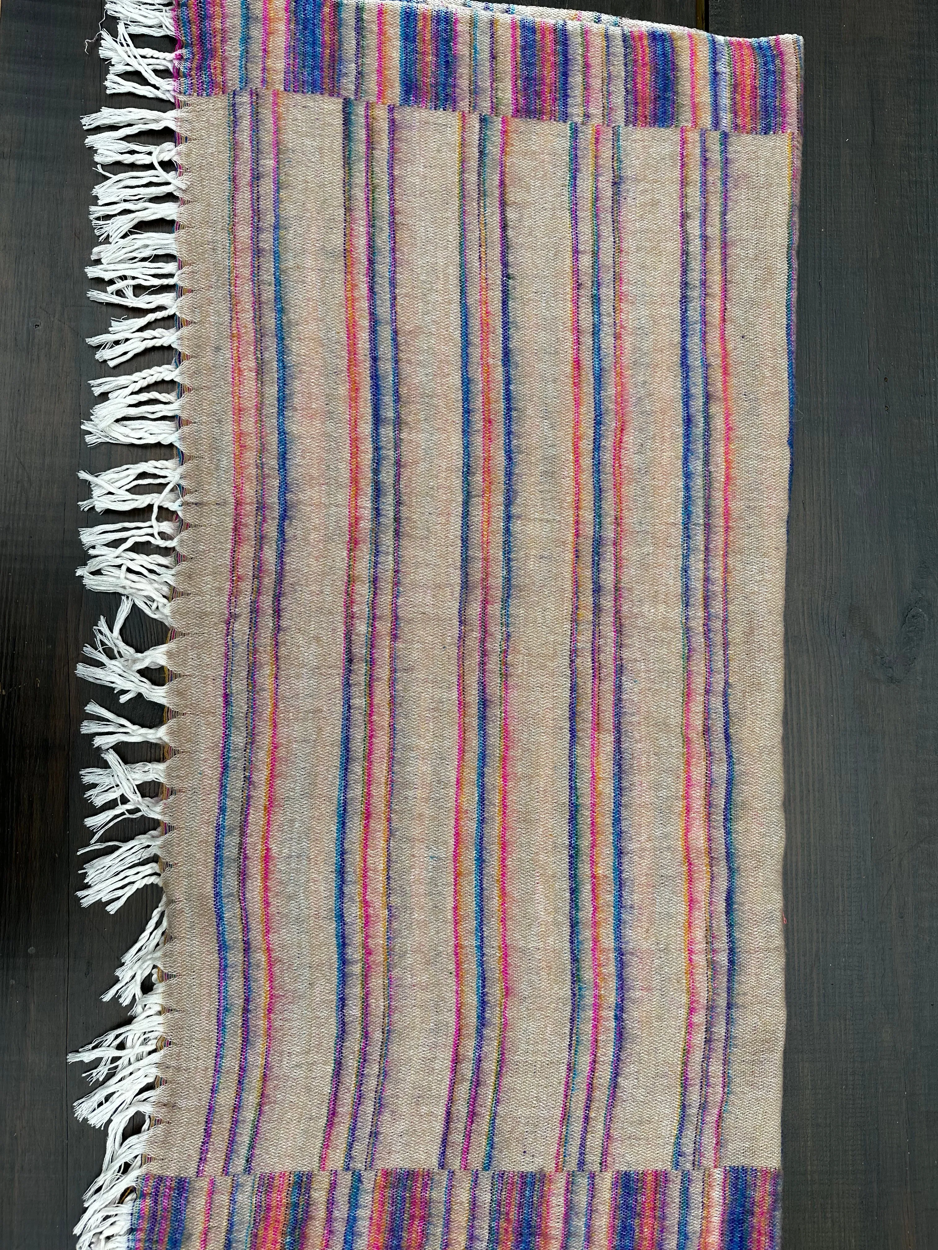 Bonfire Blanket in Beige | Blanket Throws I Wool Blanket | Throw Gifts | Blanket Gift I