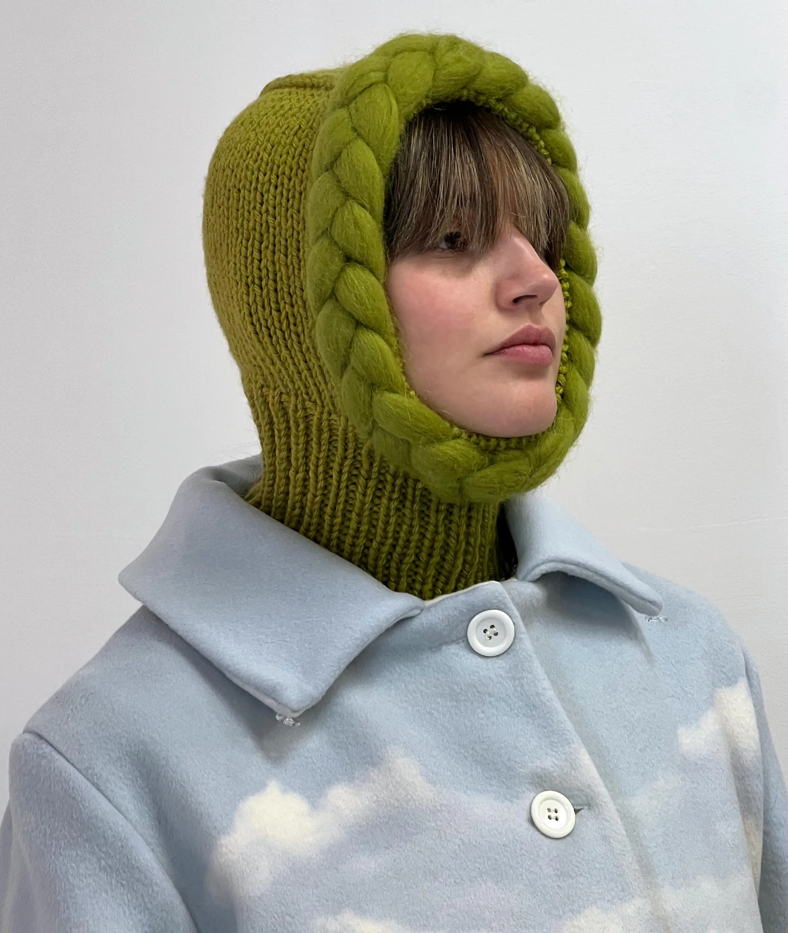 Braid Hand Knitted Balaclava