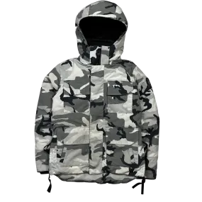 Canada Goose Black Label White Snow Camo Down Filled Parka - Small