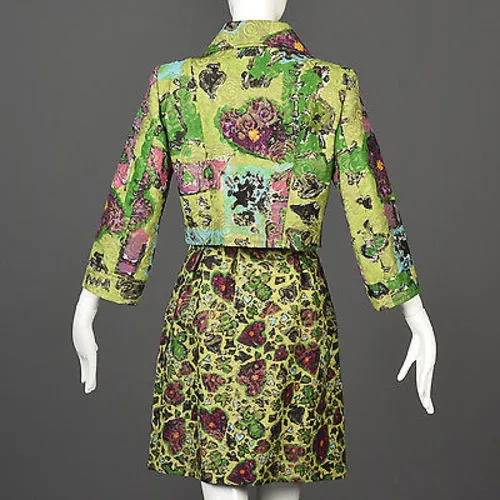 Cristian Lacroix Deck of Hearts Designer Skirt Suit