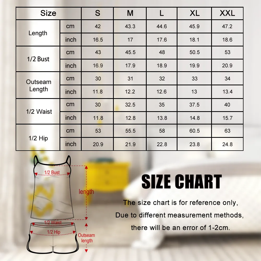 Custom Face Pajamas Suspender Sleepcoat Shorts Lingerie Set Summer Sleepwear - Peach