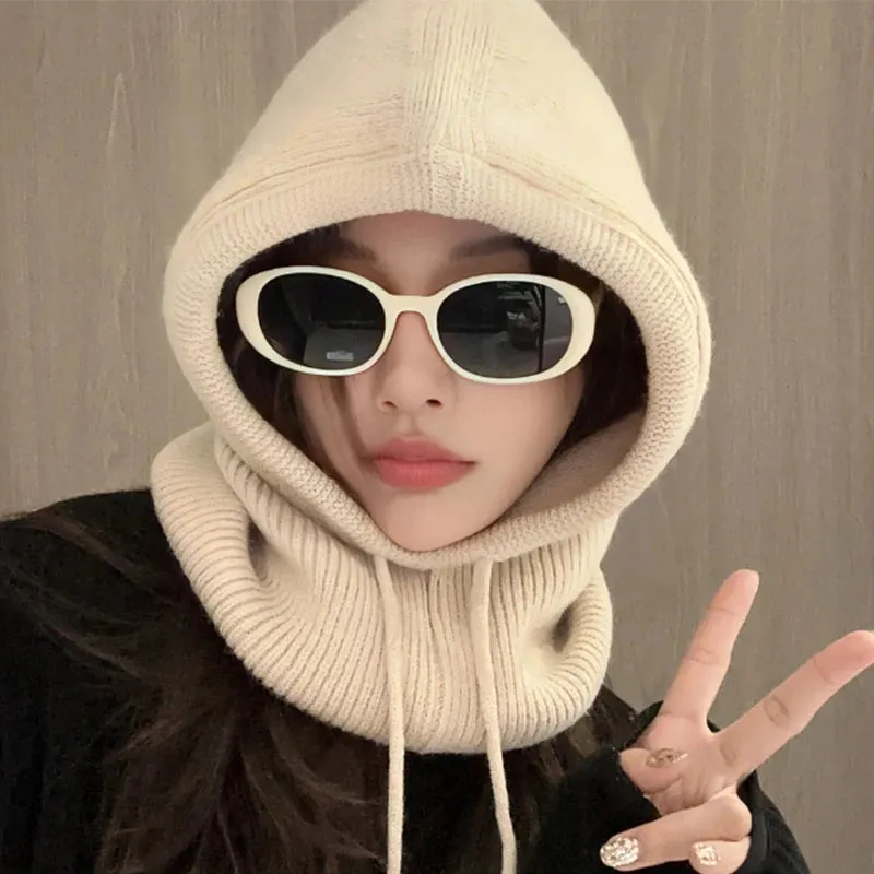 Drawstring Beanie Cap