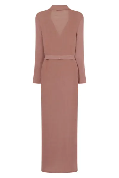 Enza Blush Slinky Maxi Duster Jacket