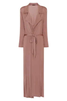 Enza Blush Slinky Maxi Duster Jacket