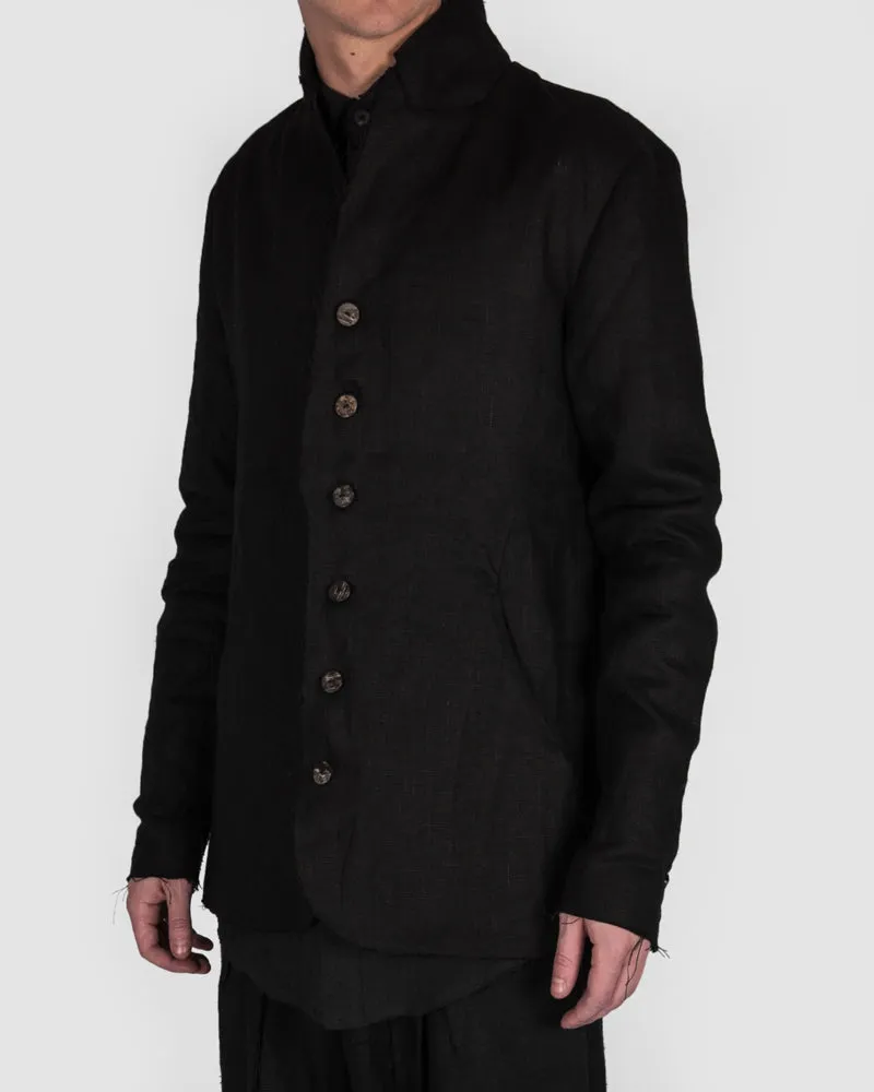 Erling blazer black linen