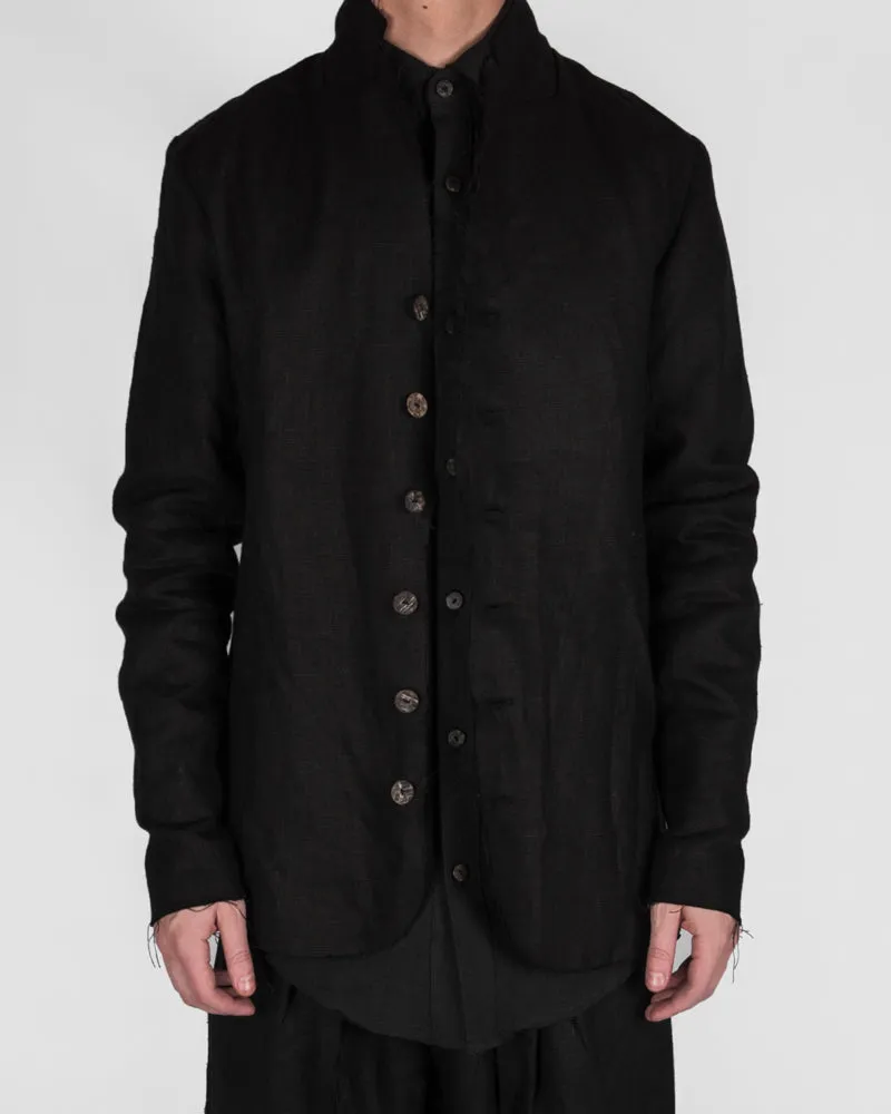 Erling blazer black linen
