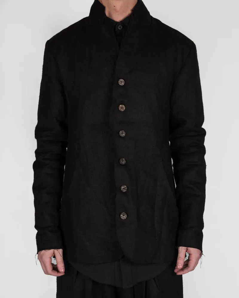Erling blazer black linen