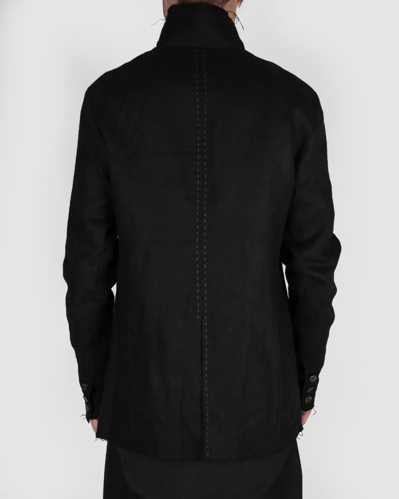 Erling blazer black linen