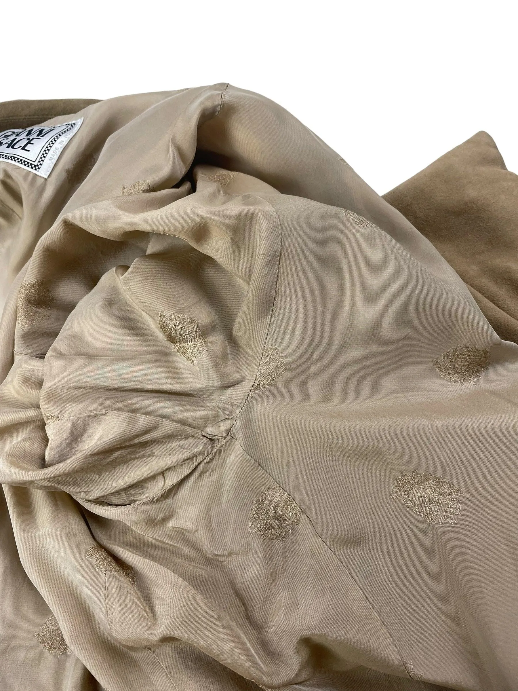 Gianni Versace mens suede trench coat