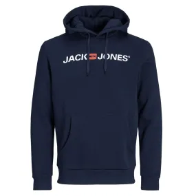 JACK & JONES Navy Blazer Hoodie - Men's Casual Logo Sweatshirt Pullover