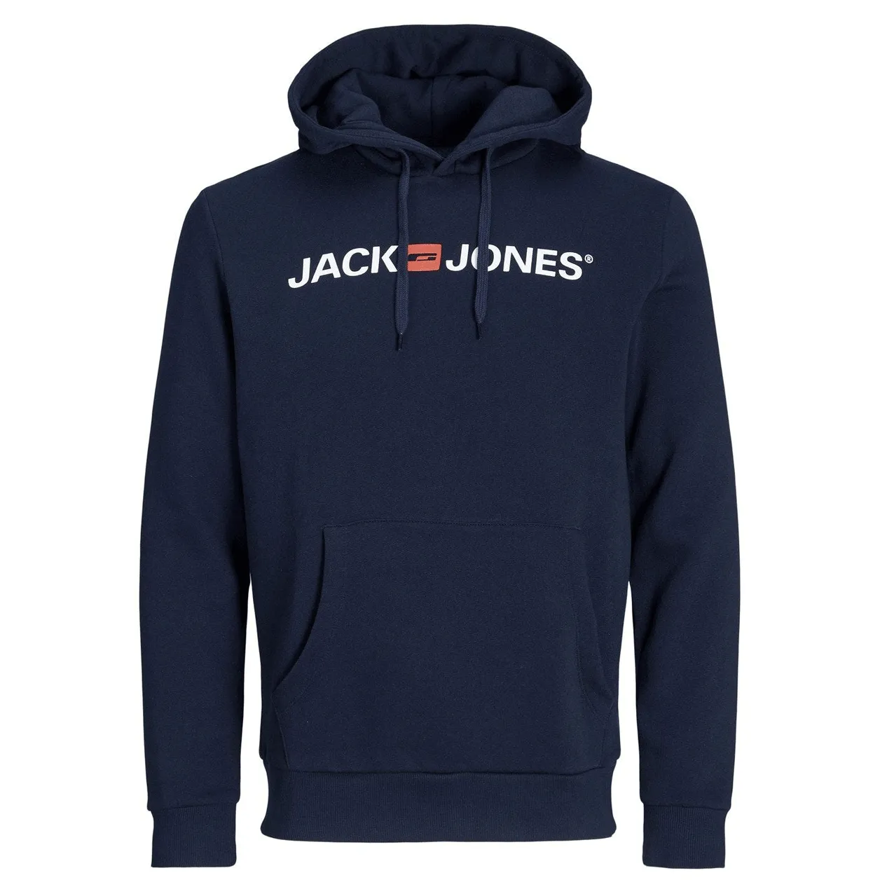 JACK & JONES Navy Blazer Hoodie - Men's Casual Logo Sweatshirt Pullover
