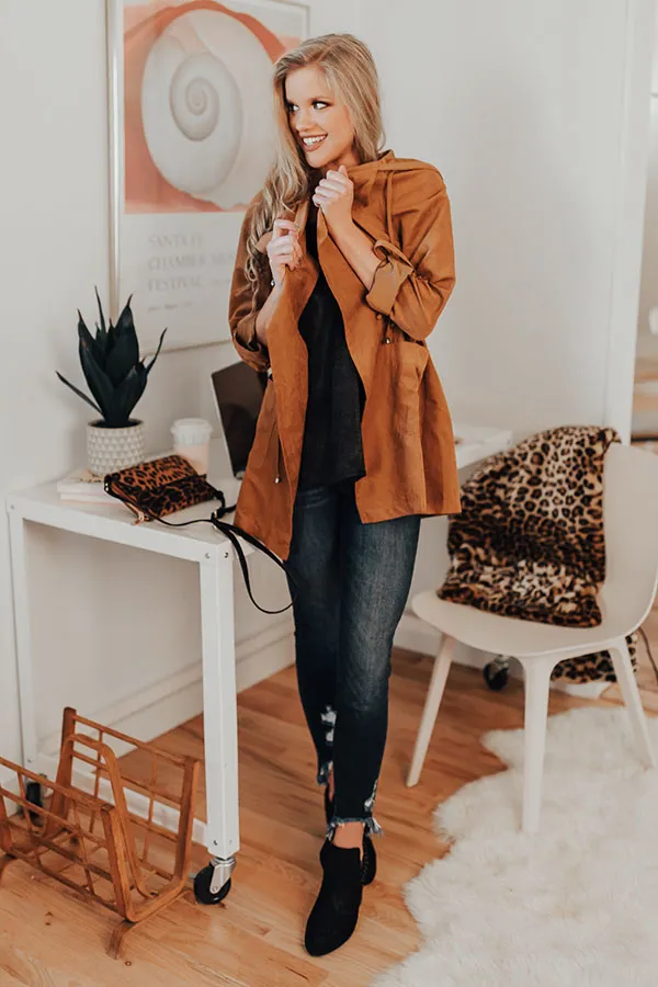 Latte All Day Lightweight Parka in Camel