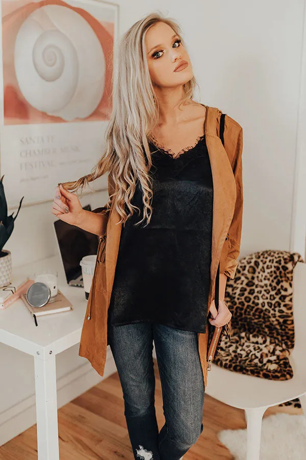 Latte All Day Lightweight Parka in Camel