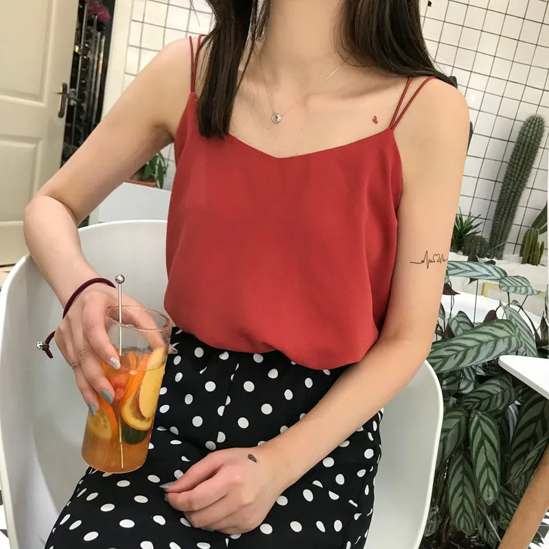 Loose chiffon camisole