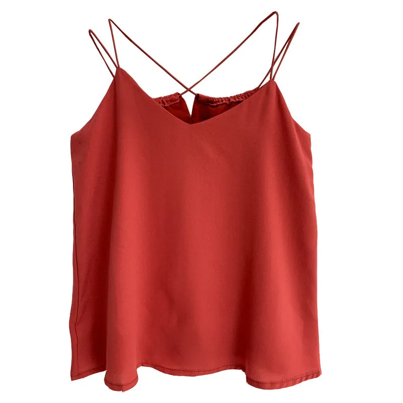 Loose chiffon camisole