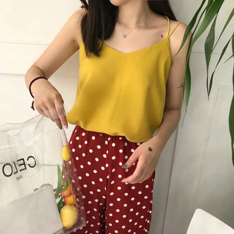 Loose chiffon camisole