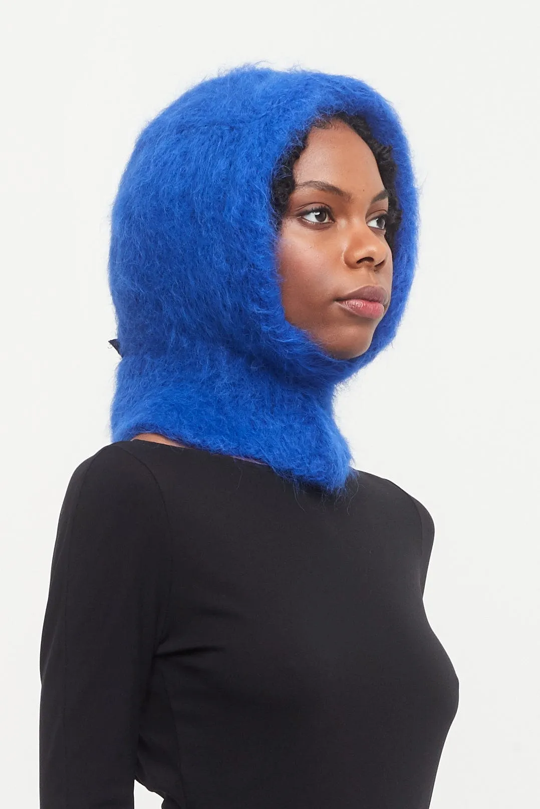 Melitta Baumeister Blue Hand Knit Balaclava
