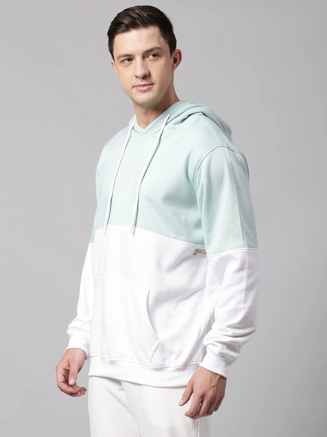 Mens Long-Sleeve Hoodie - Lightweight Casual Winterwear  (Sage Green)