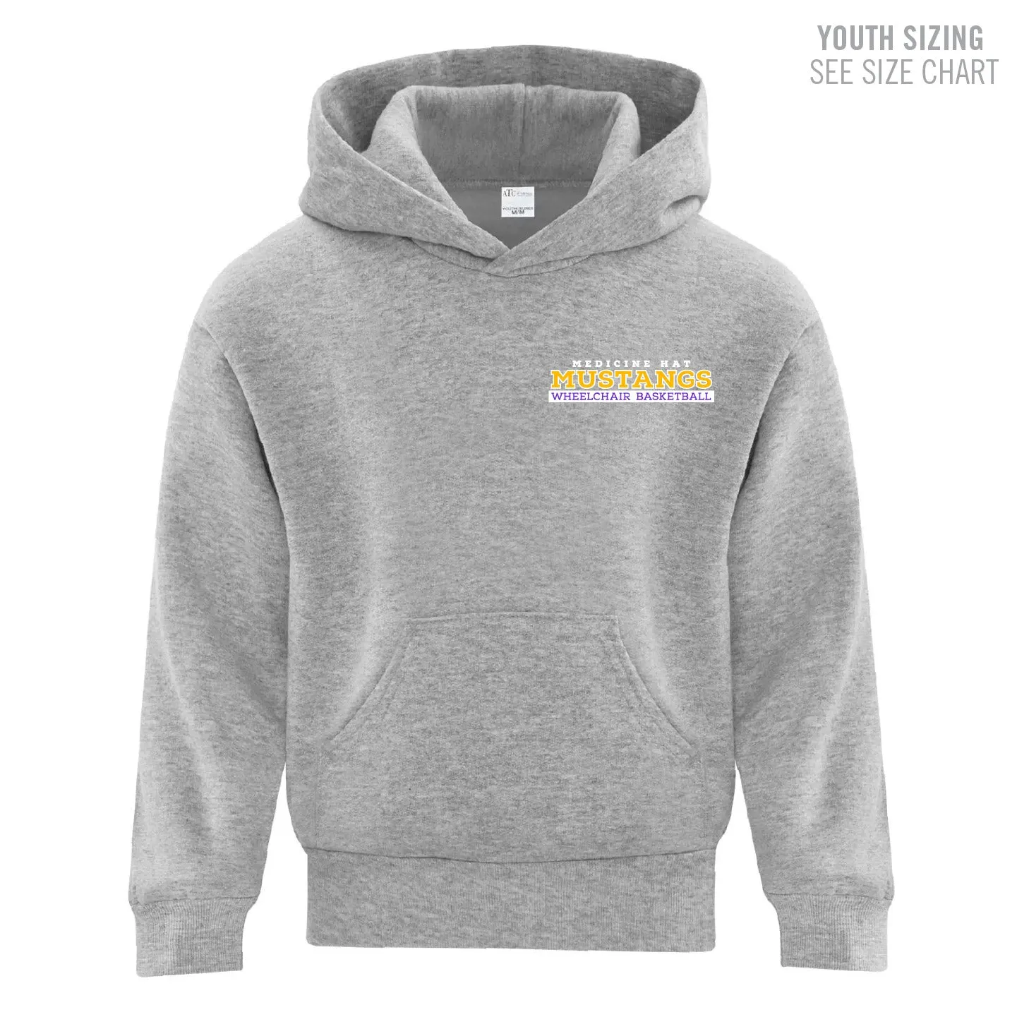 MHASR Mustangs YOUTH Pullover Hoodie (MHASRT010/11-ATCY2500)