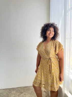 Plus Size Daisies Belted Sundress