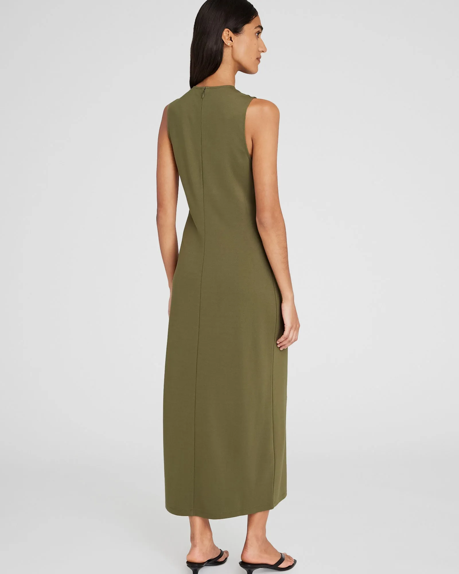 Ponte-Knit Maxi Dress