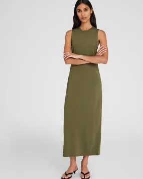 Ponte-Knit Maxi Dress
