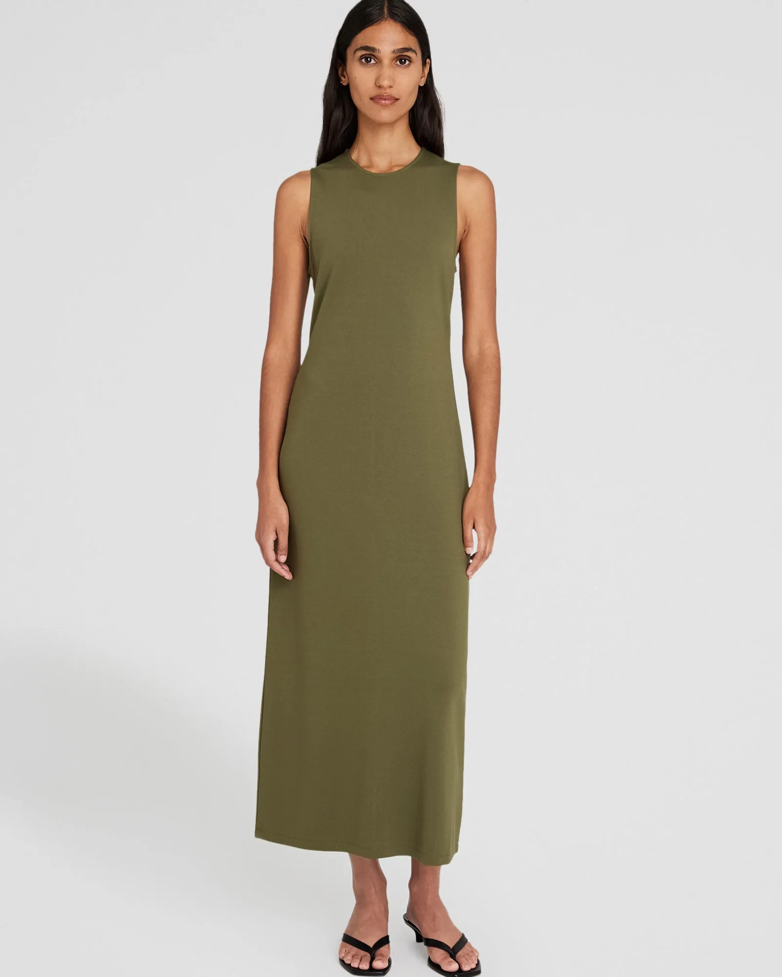 Ponte-Knit Maxi Dress