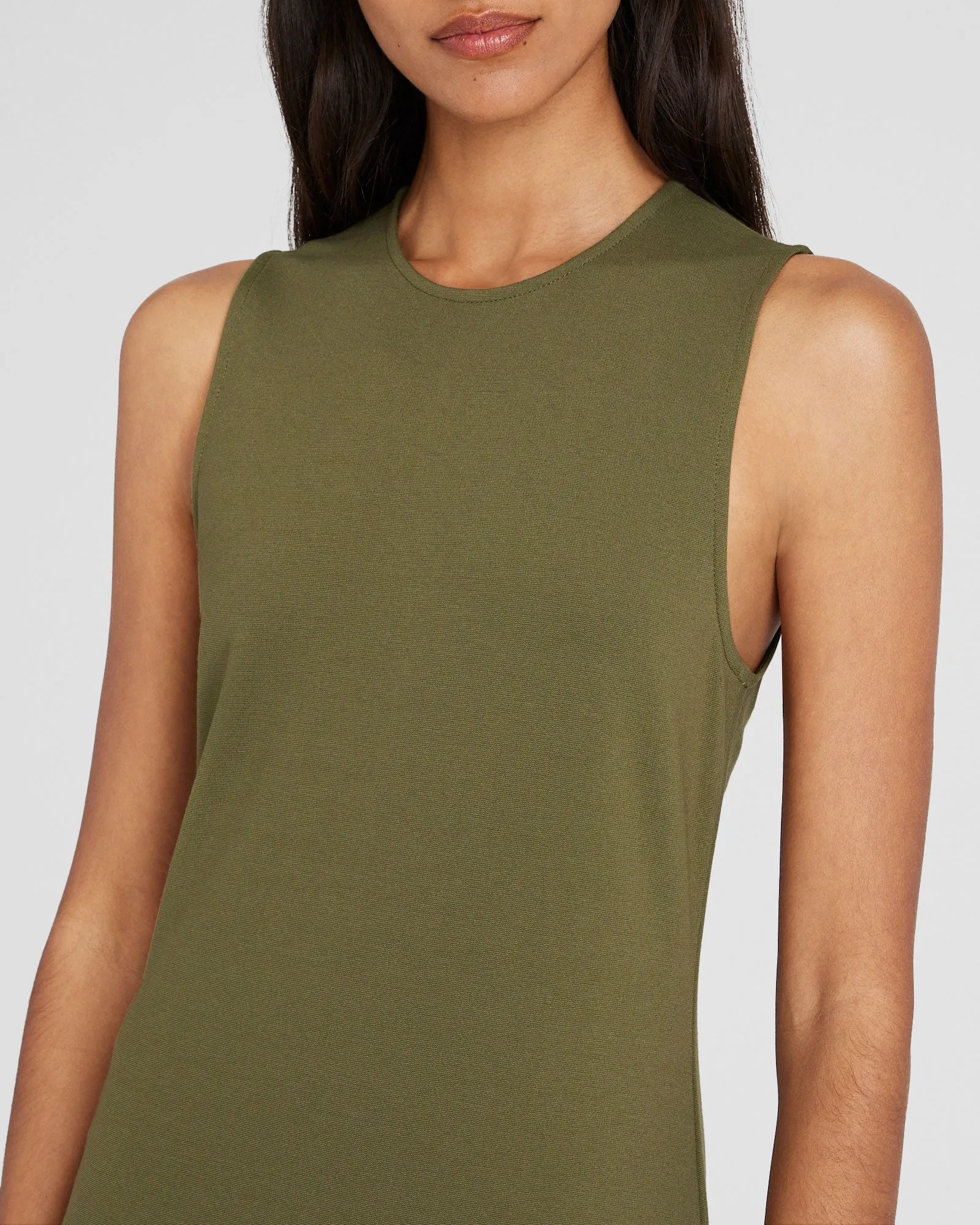 Ponte-Knit Maxi Dress