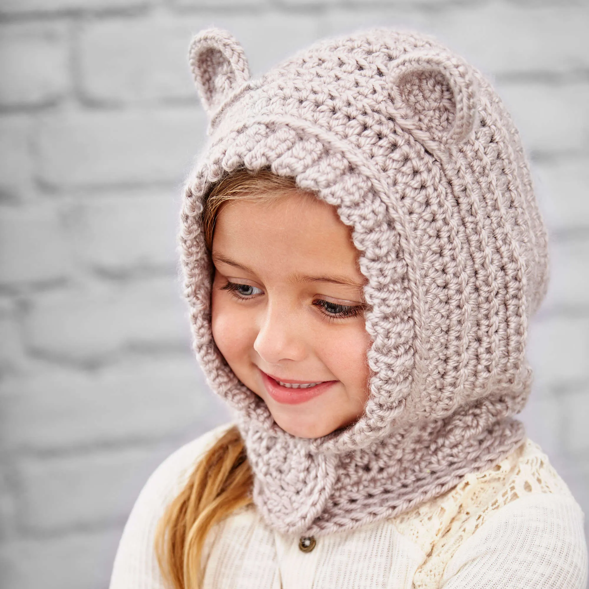 Red Heart Crochet Happy Hoodie