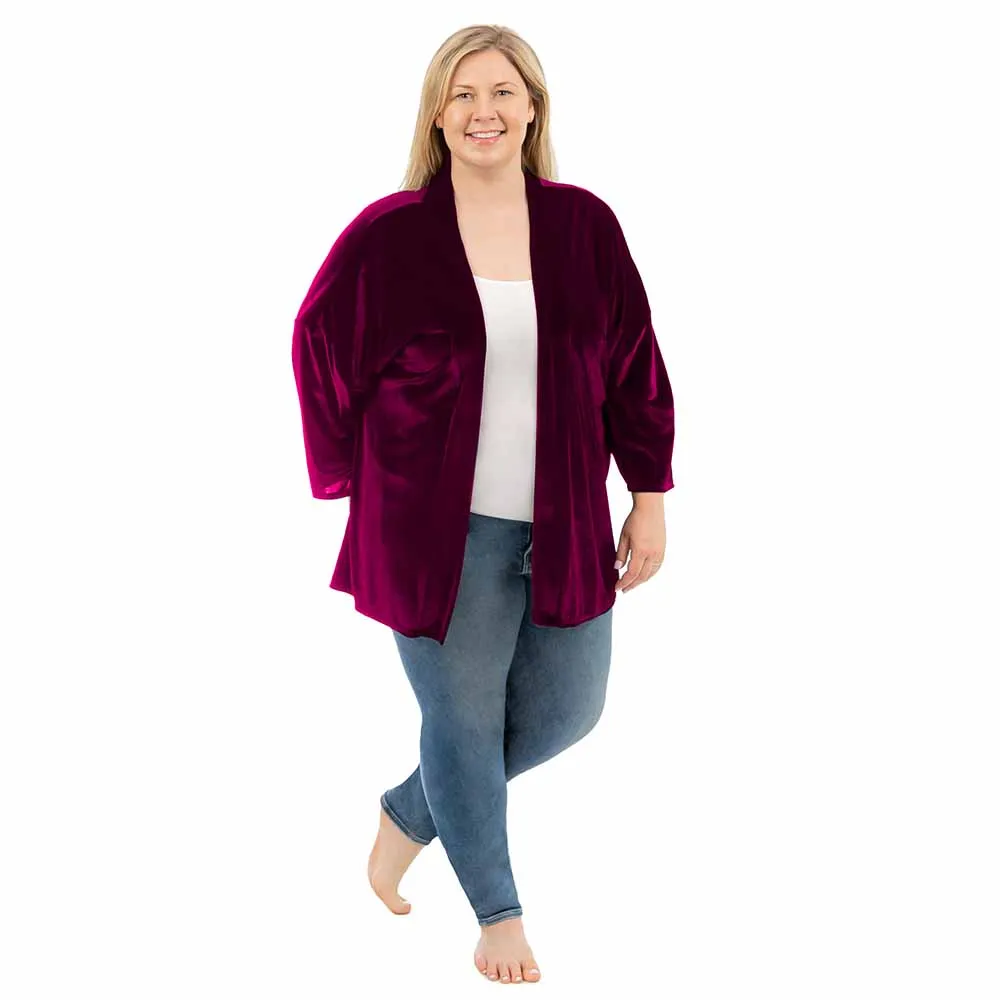 Short Velvet Cardigan