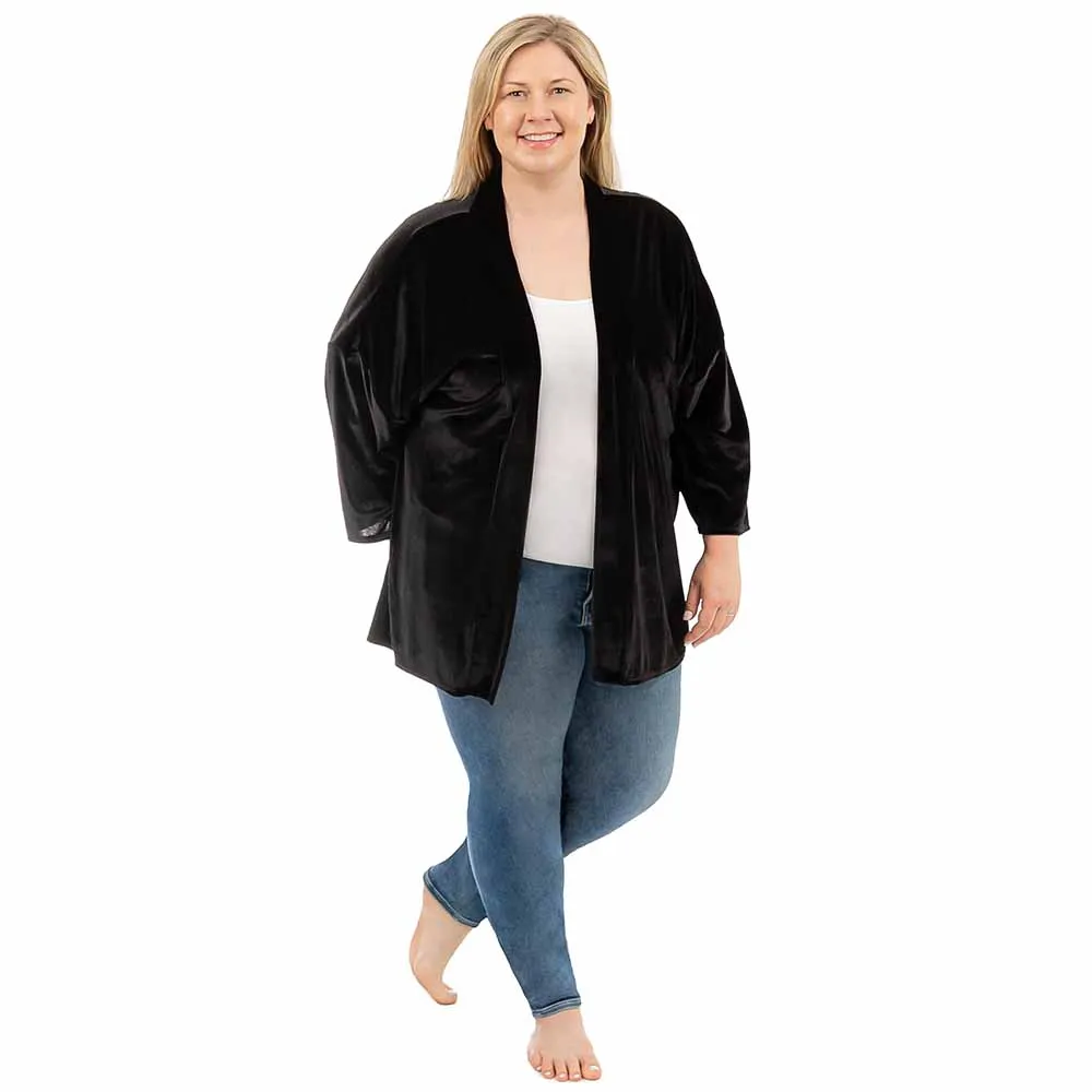 Short Velvet Cardigan