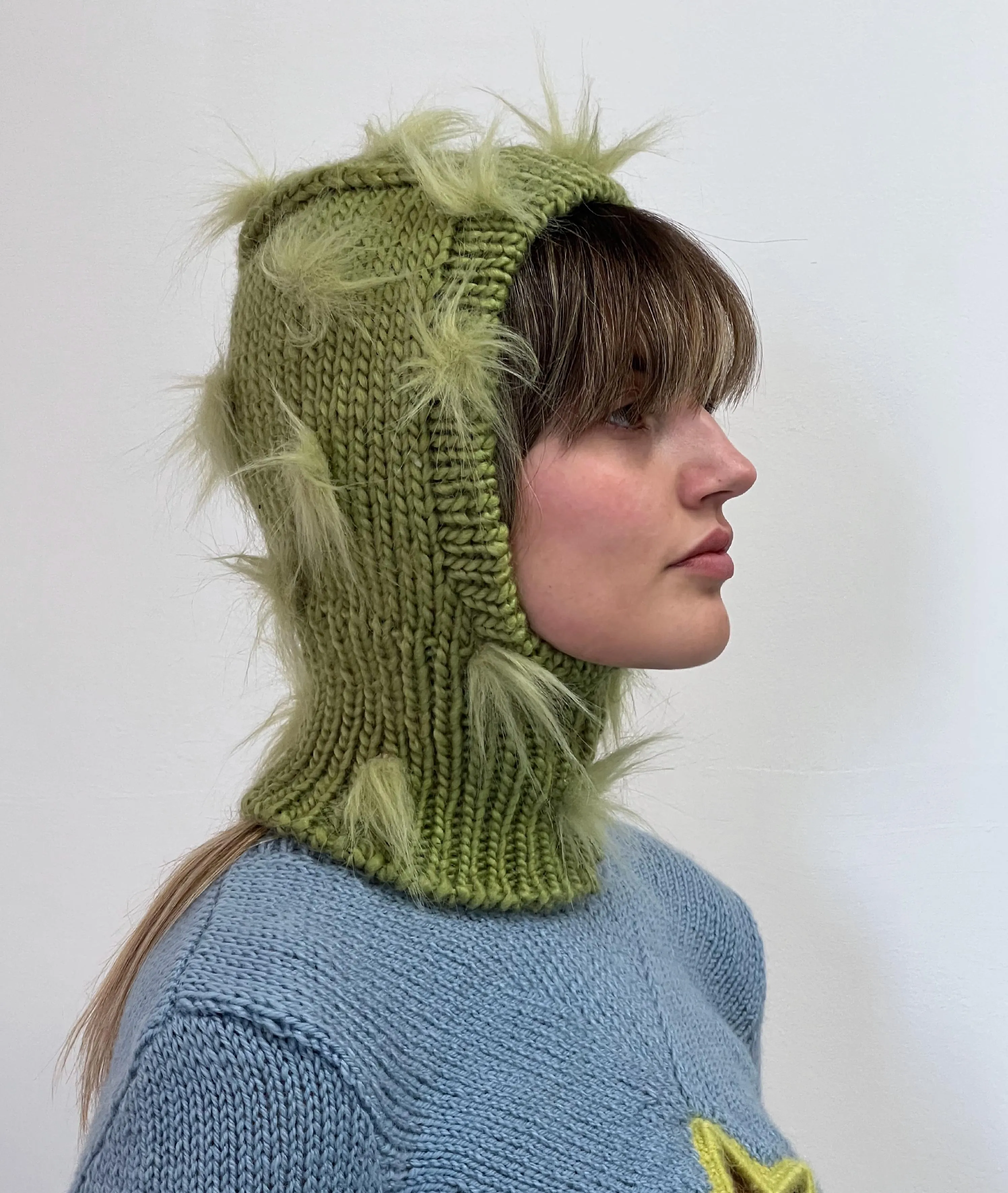 Spike Hand Knitted Balaclava