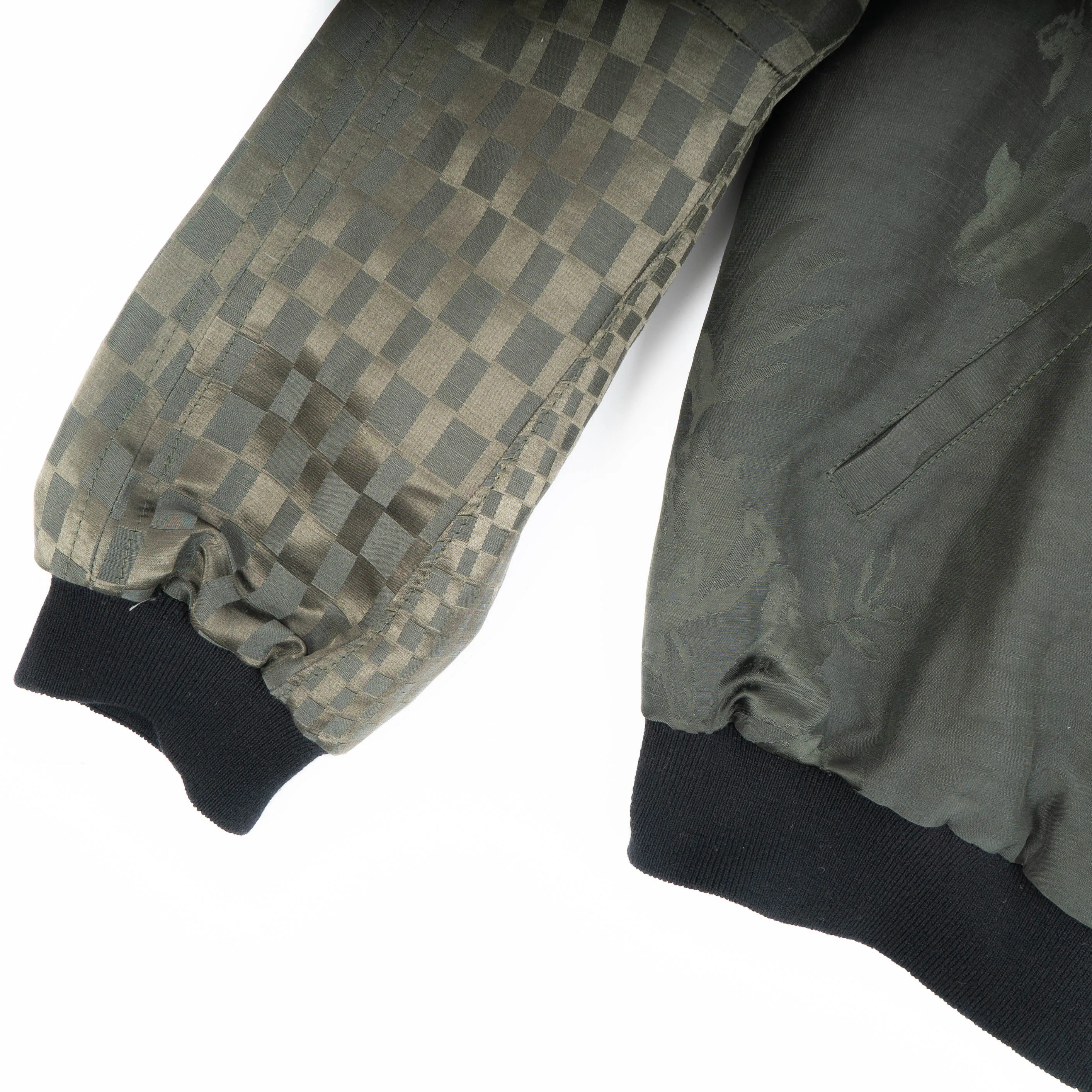 SS21 Green Floral Jacquard Bomber