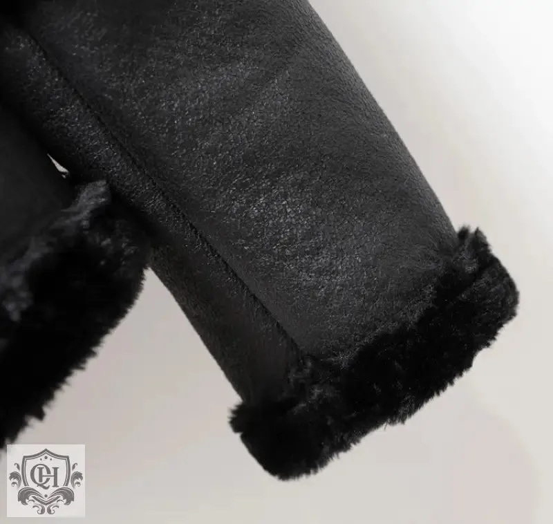 Stylish Faux Leather Zipper Jacket