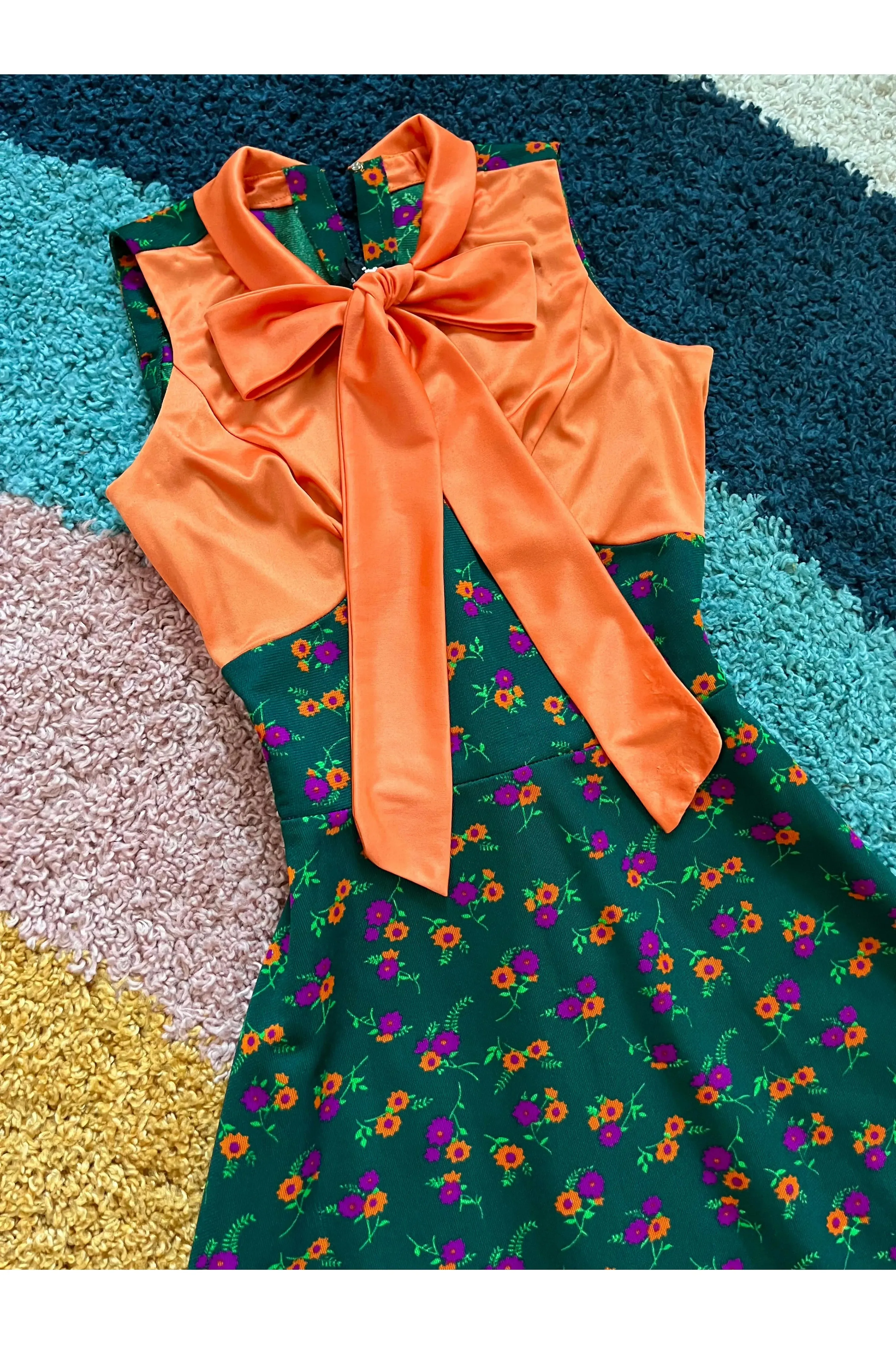 Vintage 70s Floral Mini & Jacket 2-Piece Set