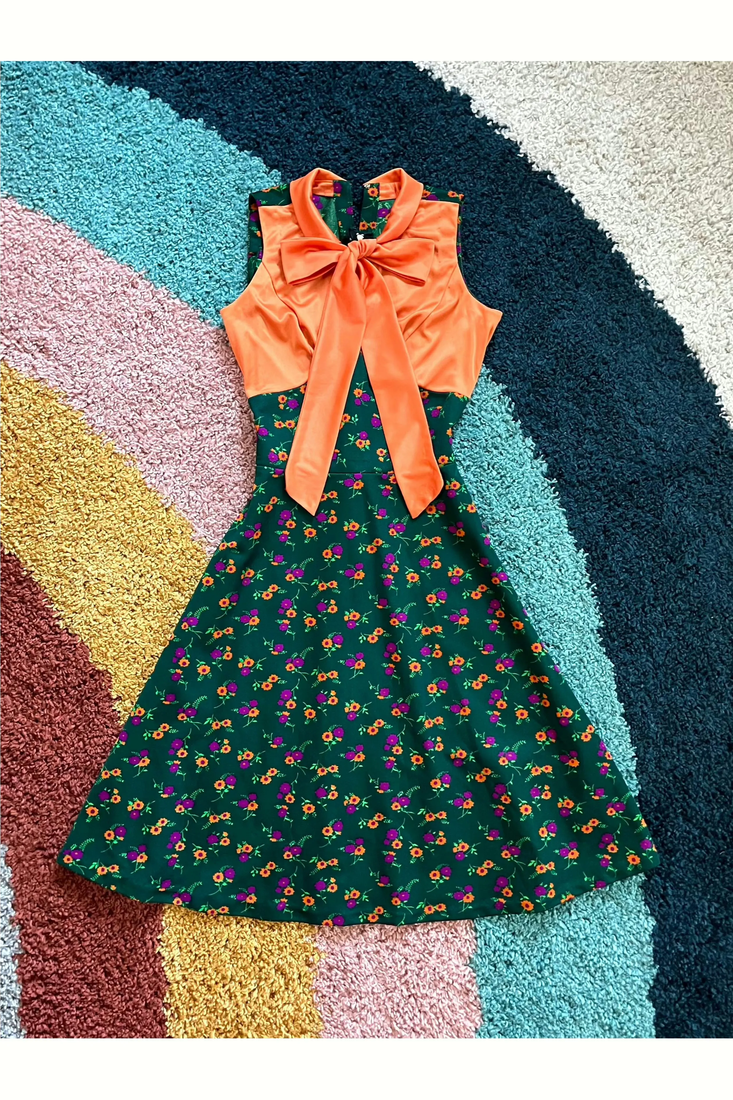 Vintage 70s Floral Mini & Jacket 2-Piece Set