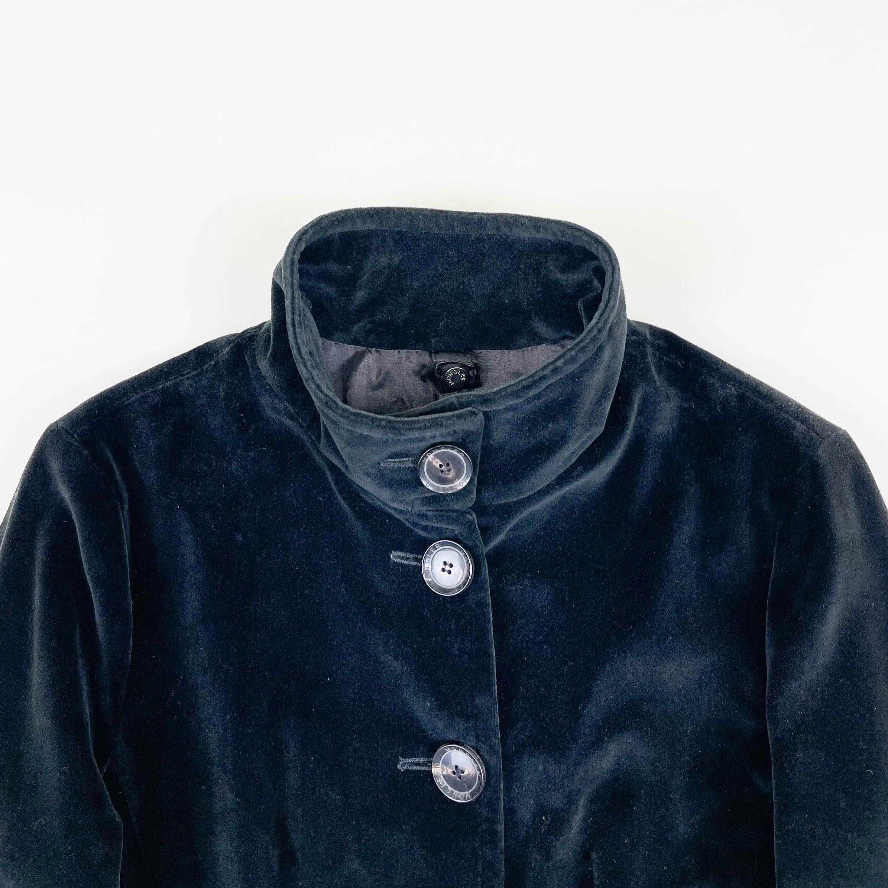 Vintage Moncler Velvet Trench Coat (M)