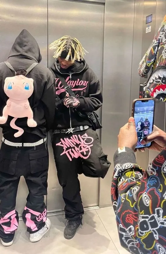 Wiaofellas Y2K Fashion Symbol print Harajuku Loose Casual Zipper Hoodie man Cardigan Sweatshirt oversized High Streetwear hiphop Warm Tops