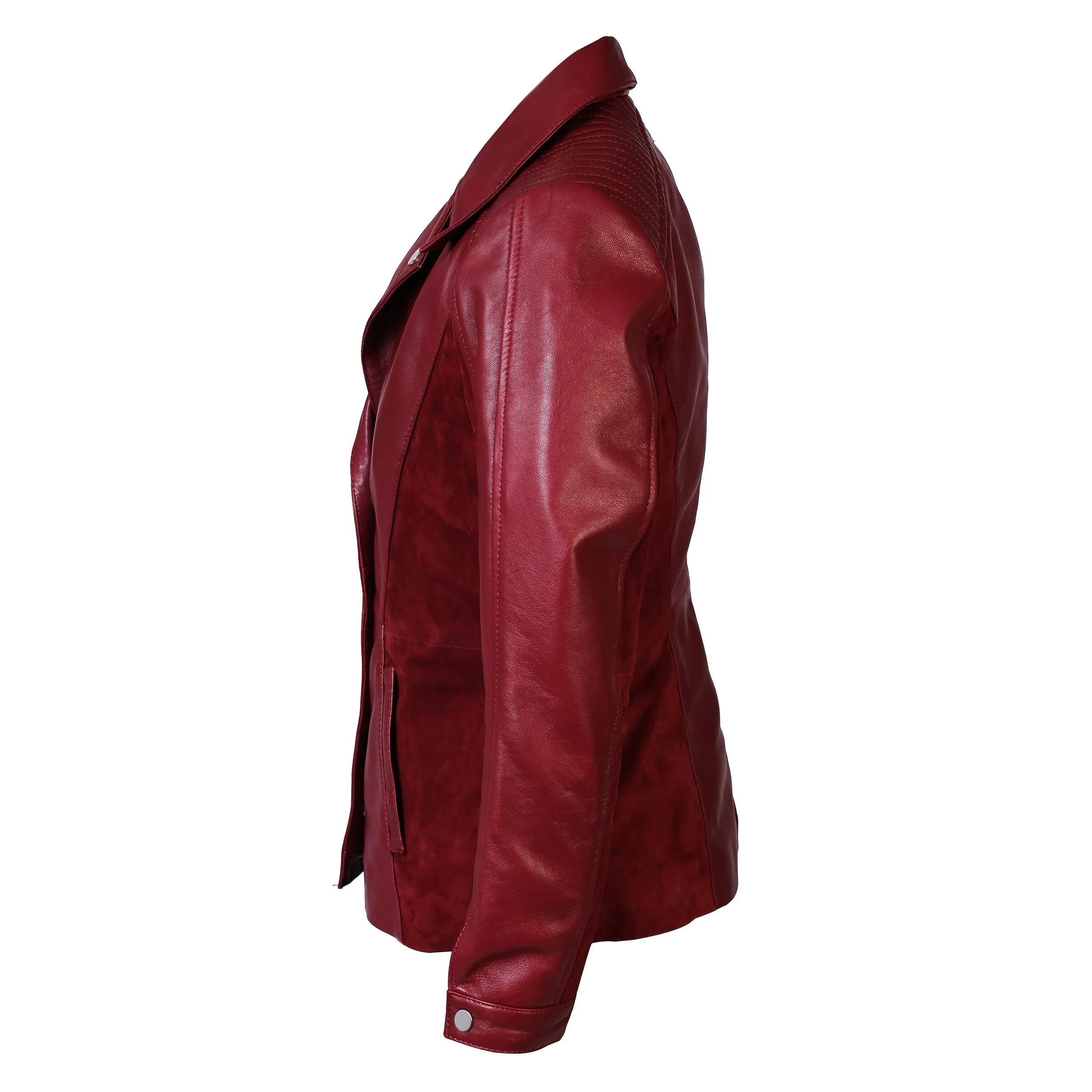 Womens Myrcella Suede Leather Blazer
