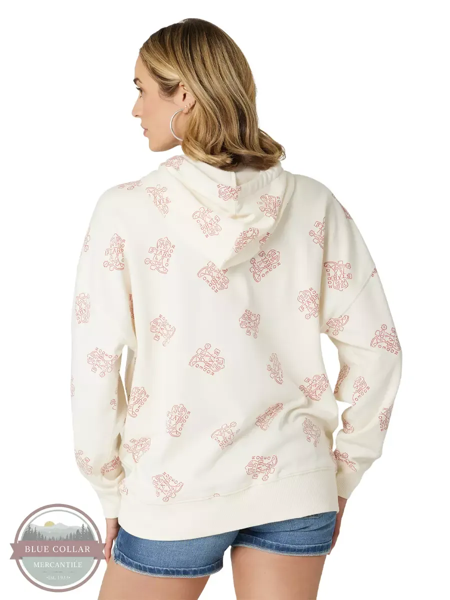 Wrangler Women's Star Rodeo White Hoodie